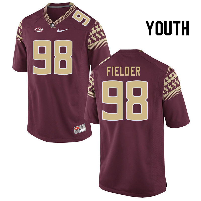 Youth #98 Grant Fielder Florida State Seminoles College Football Jerseys Stitched Sale-Garnet